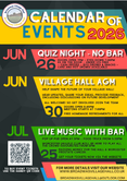 Calendar of Events 2026 June - Sept