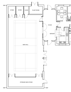 Hall & Kitchen Plan